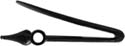 frizzen spring, point finial, front mount, for 8-32 screw